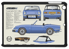 Triumph Spitfire MkIV 1970-74 Small Tablet Covers